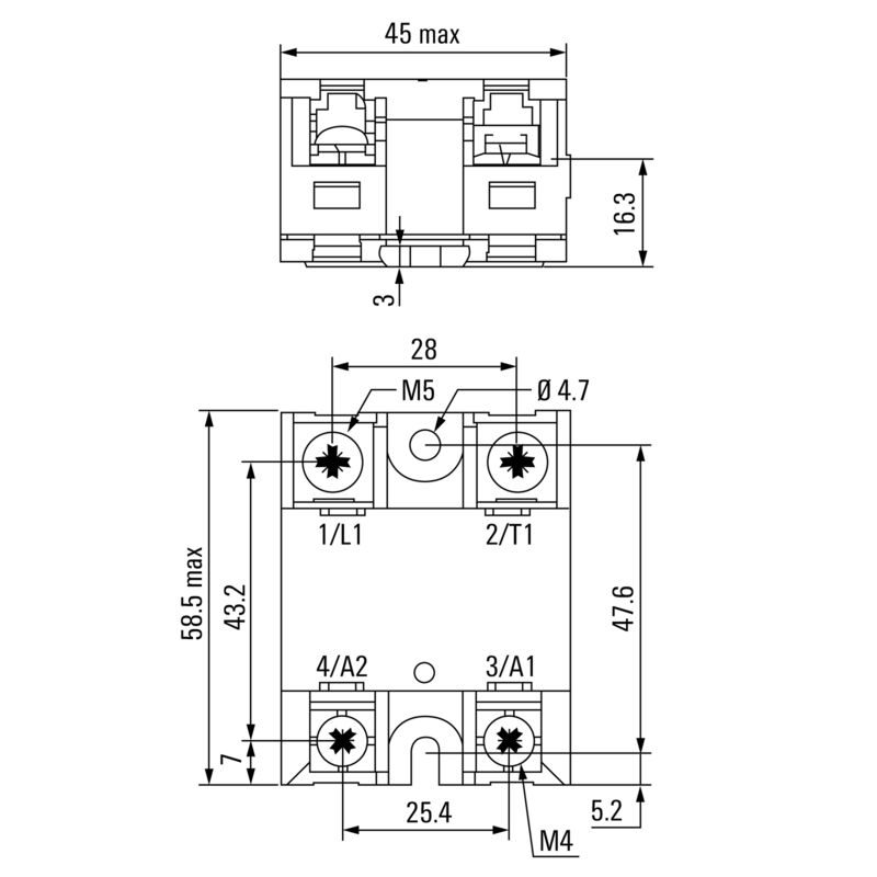 PSSR 24VDC/1PH AC75A HP