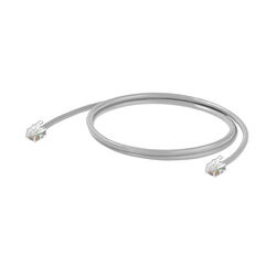 RJ12 patchkabel, grå