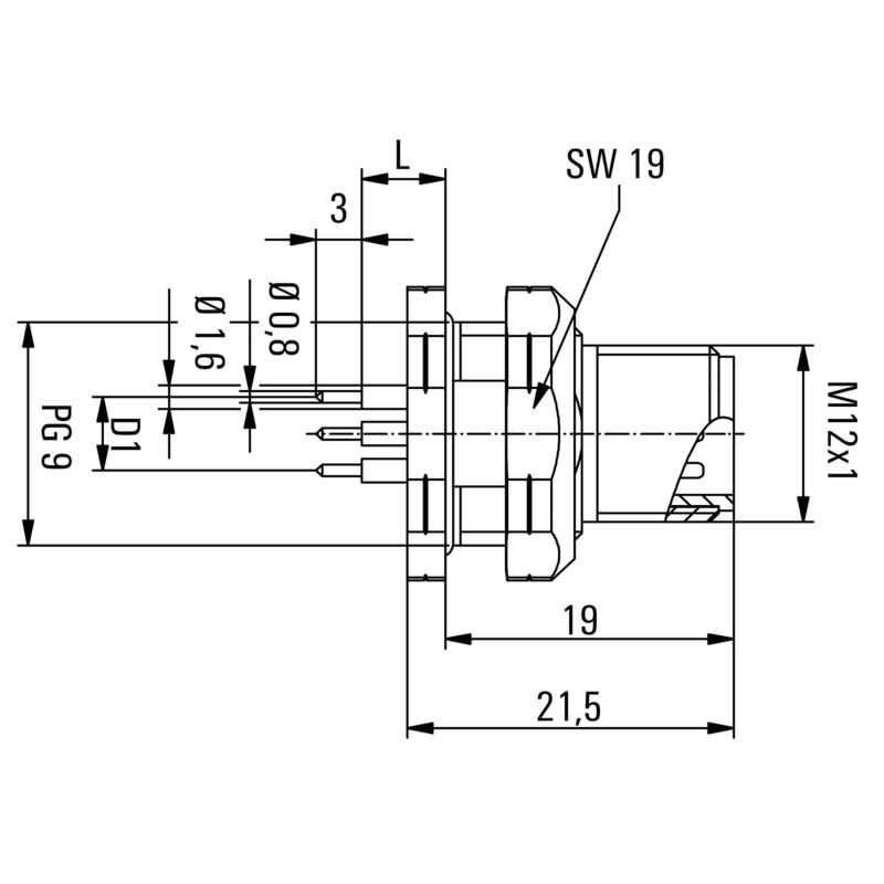 SAIE-M12SB-4-H5.5TL-PG9