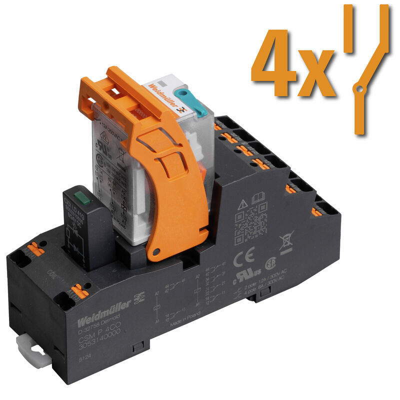 4 přepínací kontakt