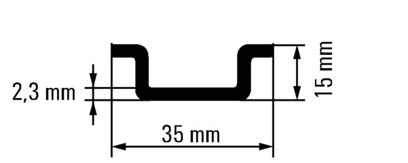 TS 35X15/2.3 2M/ST/ZN