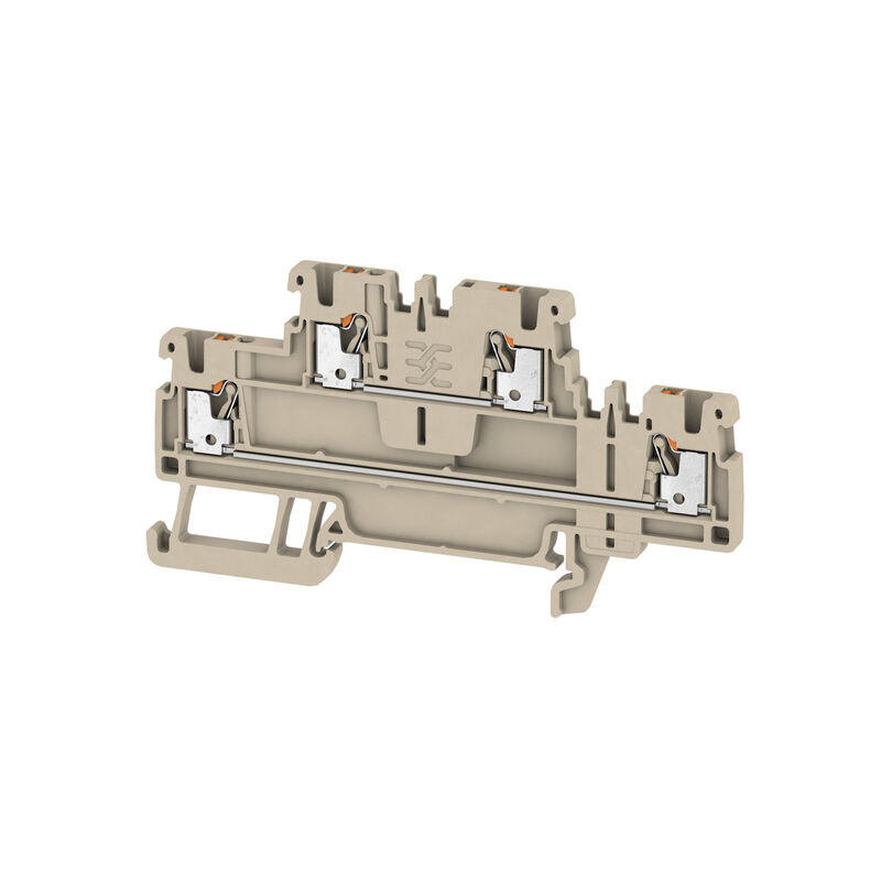 Multi-tier modular terminal, PUSH IN, 1.5 mm², 500 V, 16 A, Number of levels: 2, dark beig