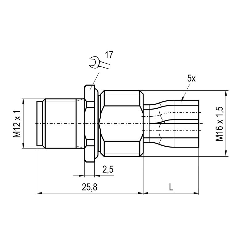 SAIE-M12SK-5-0.2VFM16-2.5