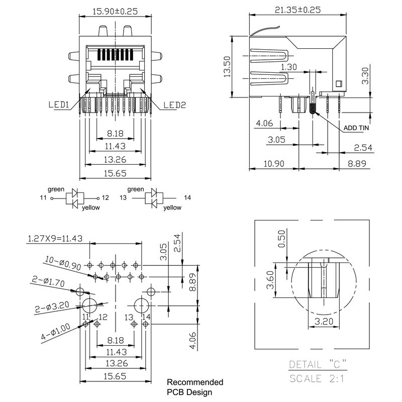 RJ45G1 R1D 3.3E4GY/GY RL