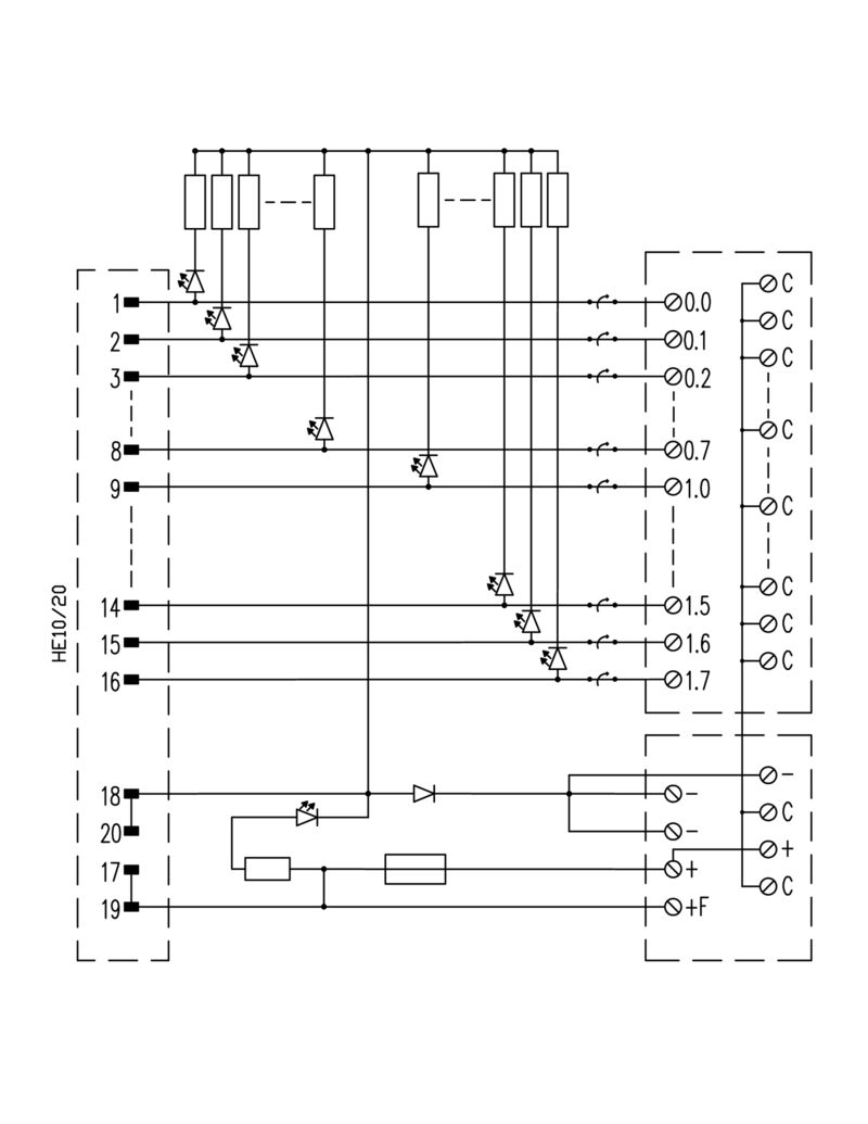 接口板RS 16IO 2W I-L H S