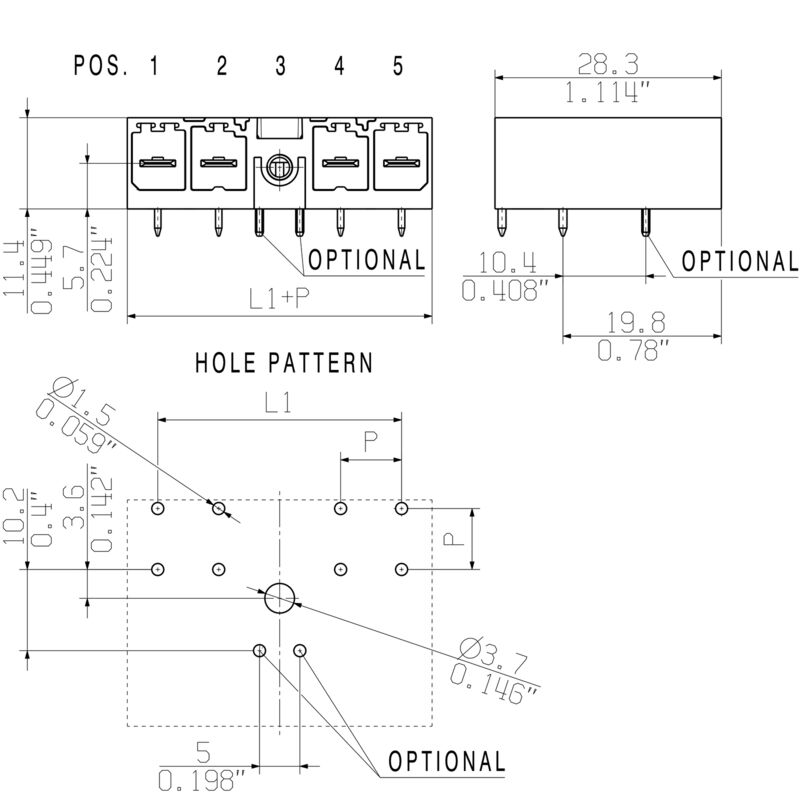SV-SMT 7.62IT/05/90MF3 2.6SN BK BX