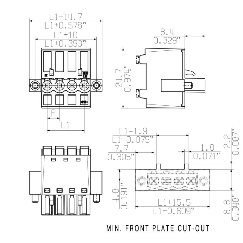 BLDF 5.08/06/180F SN BK BX