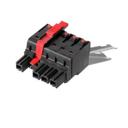 Connettore femmina, collegamento a molla PUSH IN con connettore schermato innestabile