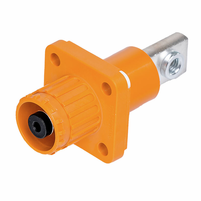 8MM连接器带键位橙色插座M6