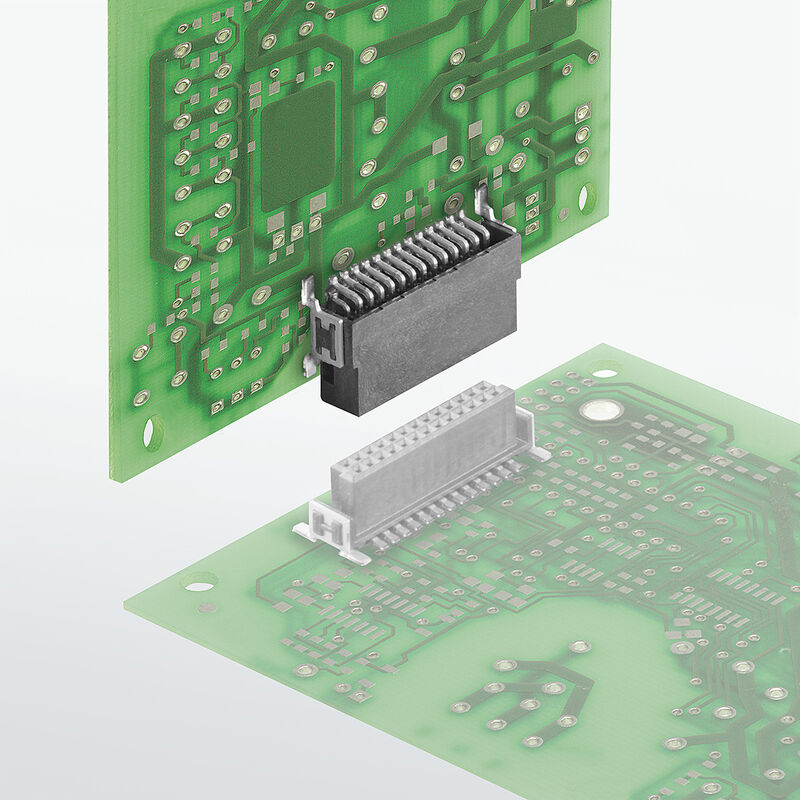Male header, Board connection