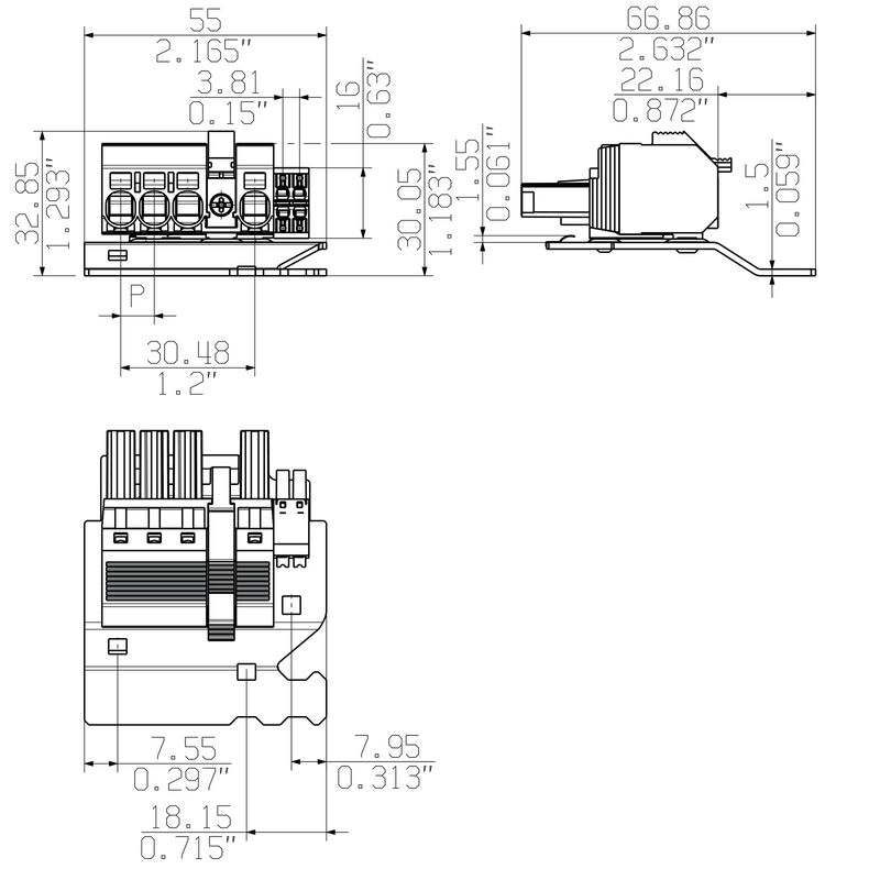BVF 7.62HP/4/180MSF4 BCF/4 SNBKBX SP90