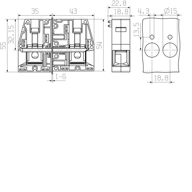 穿墙端子WGK 50/Z GY BX