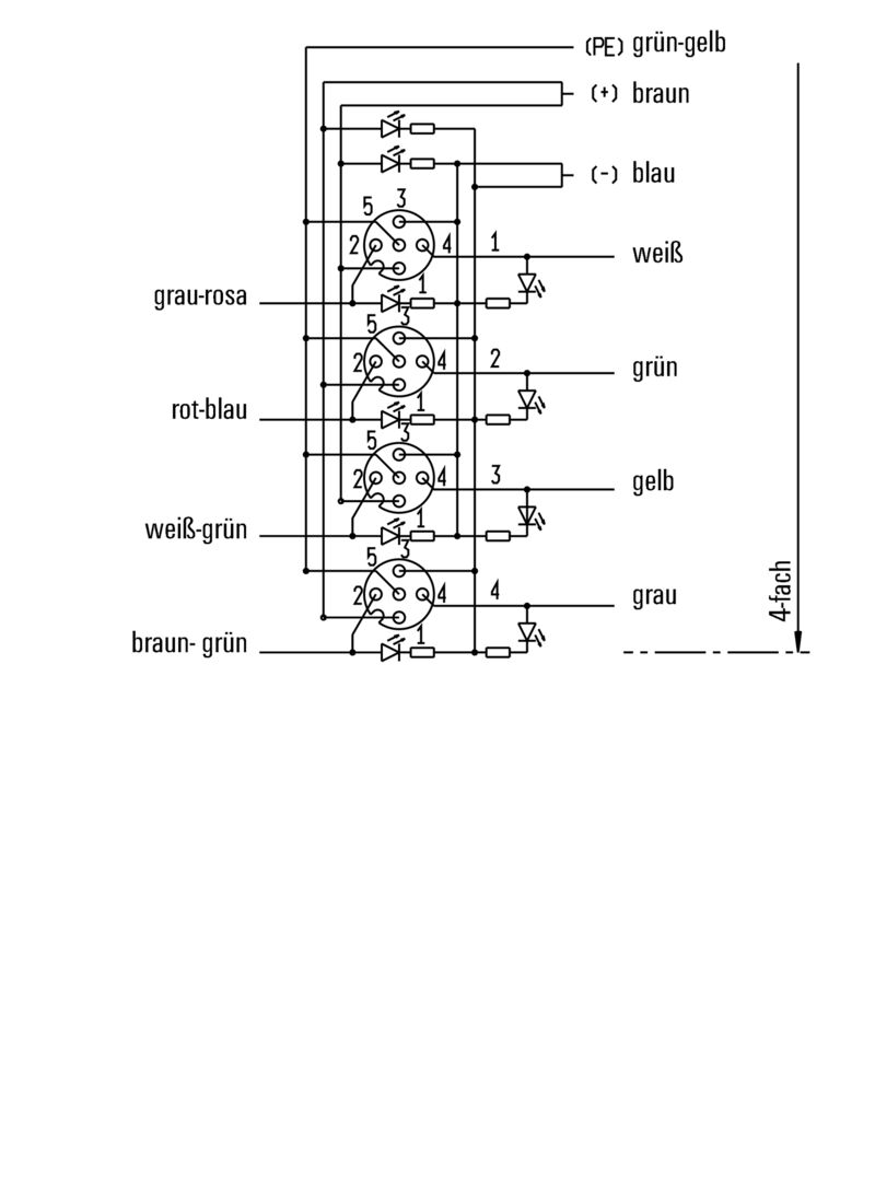 SAI-4-F 5P M12 L 10M
