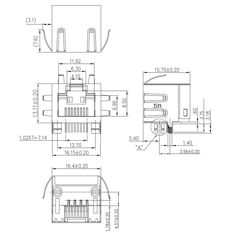 RJ45C5 R1U 2.8E4N RL
