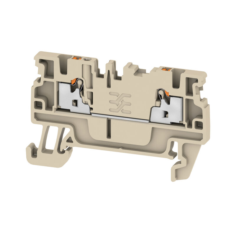 Feed-through terminal block, PUSH IN, 1.5 mm², 500 V, 17.5 A, Number of connections: 2