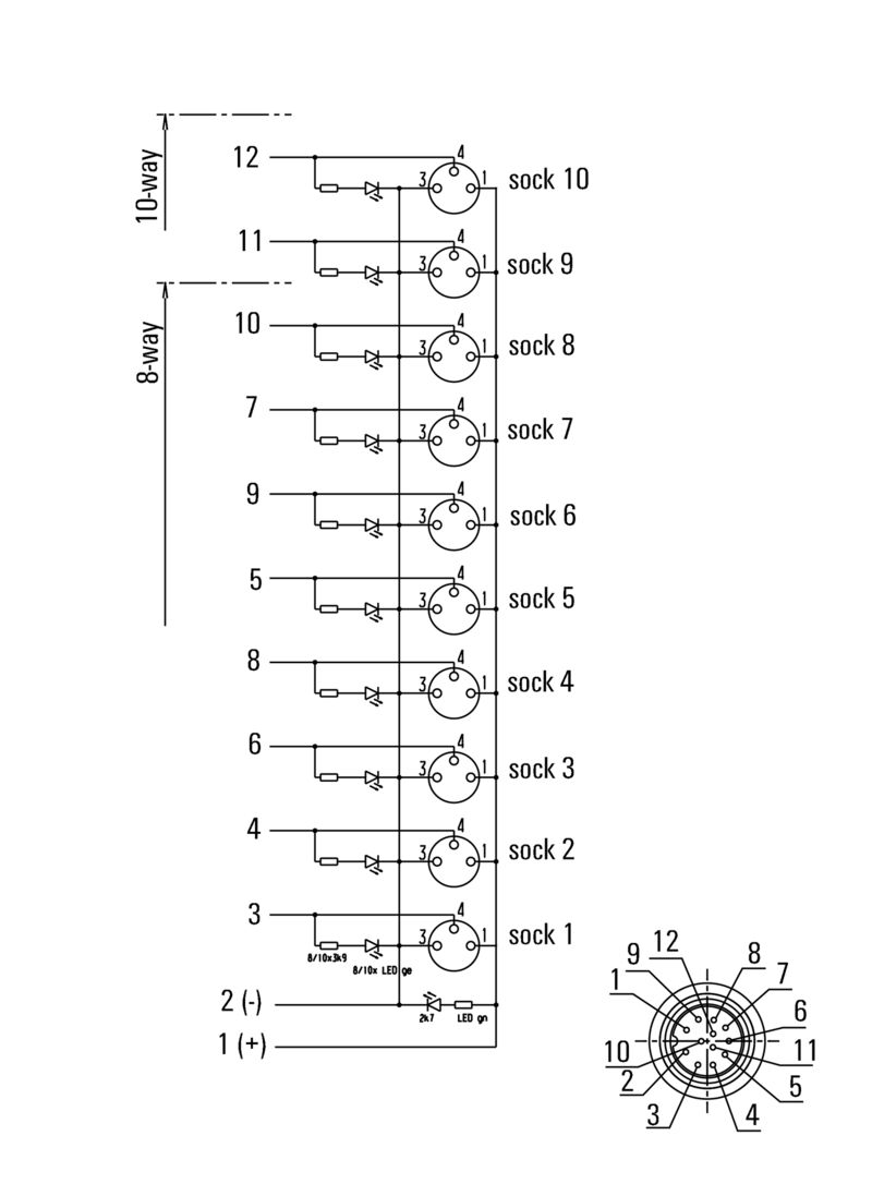 SAI-08L-VP12-3A-M08L-PNP
