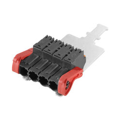 Conector macho, conexión por muelle PUSH IN con conector apantallado enchufable