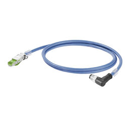 M12 IP67 角度付きオス型 – RJ45 IP20