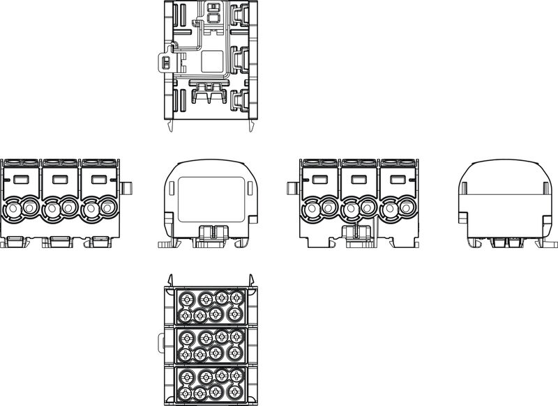 接线端子WPD 302 2X35/2X25 3XGY