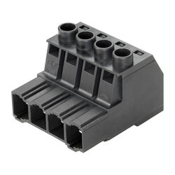 Male plug, clamping-yoke screw connection