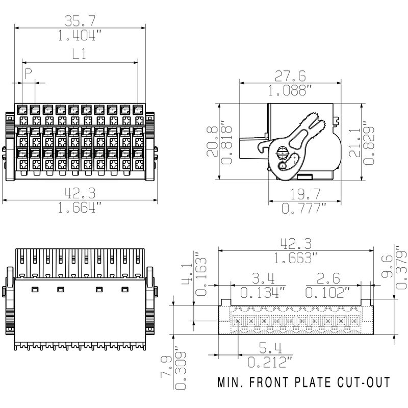 BL-I/O 3.50/30LR PNP LED SN BK BX