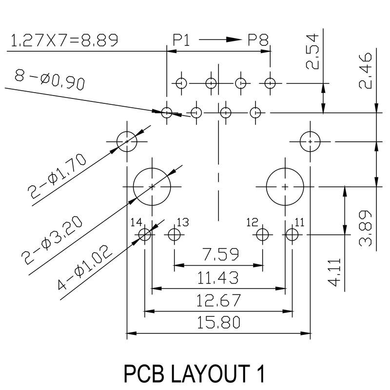 RJ45M R1V 1.9N4YG/YG RL