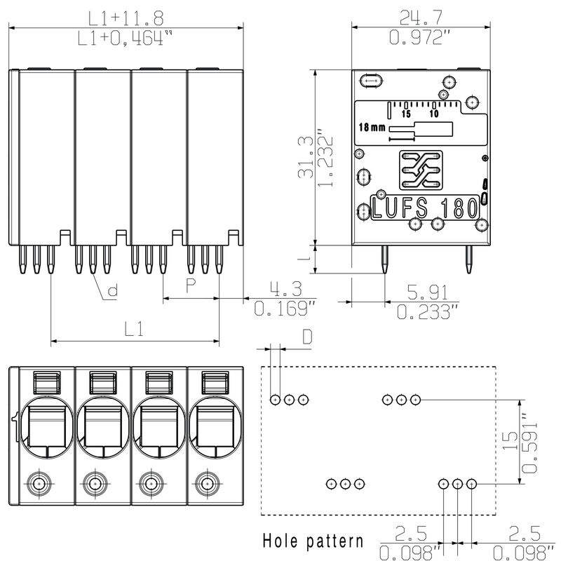 LUFS 10.00/09/180V 5.0SN BK BX