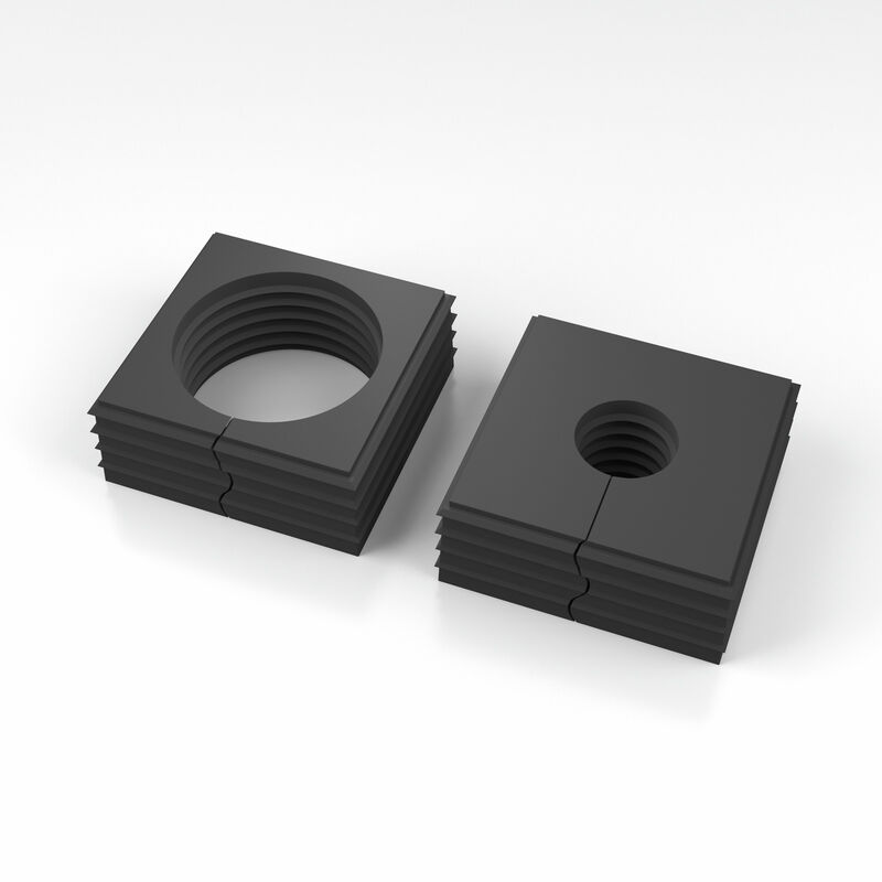 SE grande 40x40 mm in nero