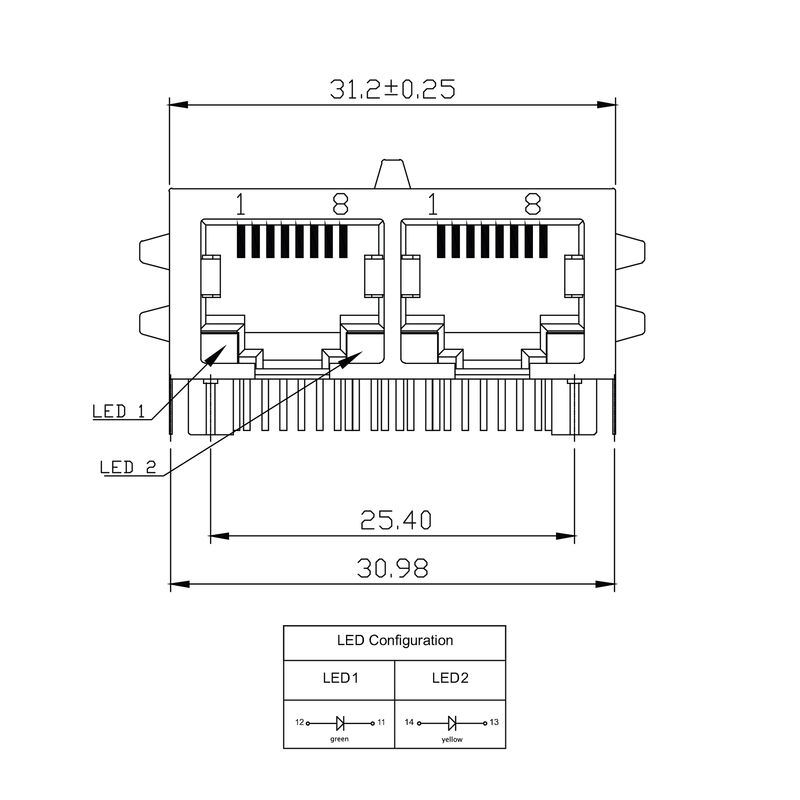 RJ45G1 R12D 3.3E4G/Y TY