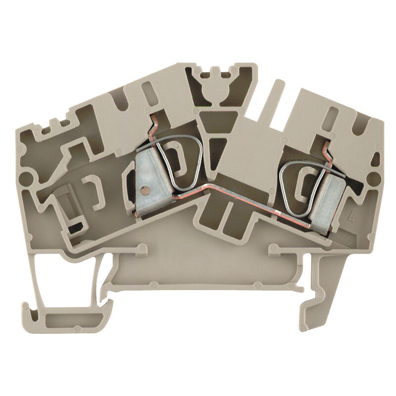 Feed-through terminal block, Tension-clamp connection, 4 mm&sup2;, 800 V, 32 A, Number of